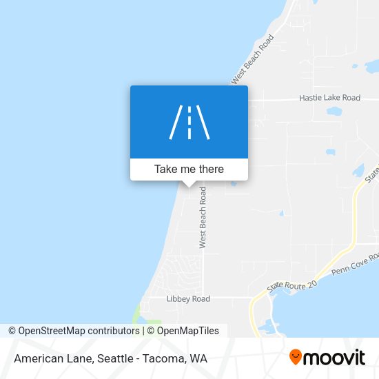 Mapa de American Lane