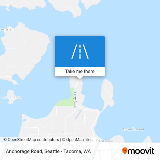 Mapa de Anchorage Road