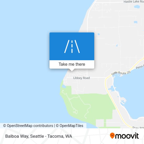 Balboa Way map
