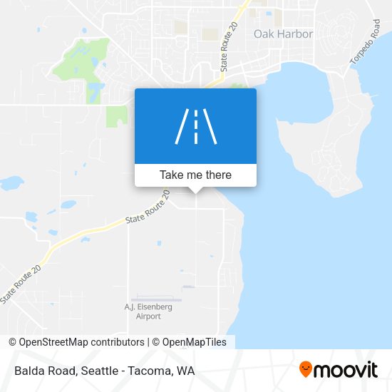 Mapa de Balda Road