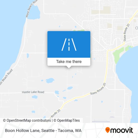 Boon Hollow Lane map
