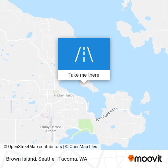 Mapa de Brown Island