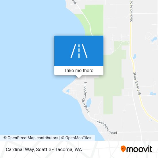 Cardinal Way map