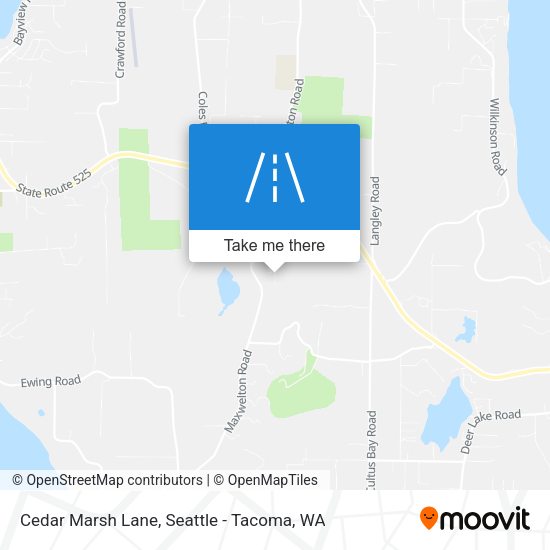 Cedar Marsh Lane map