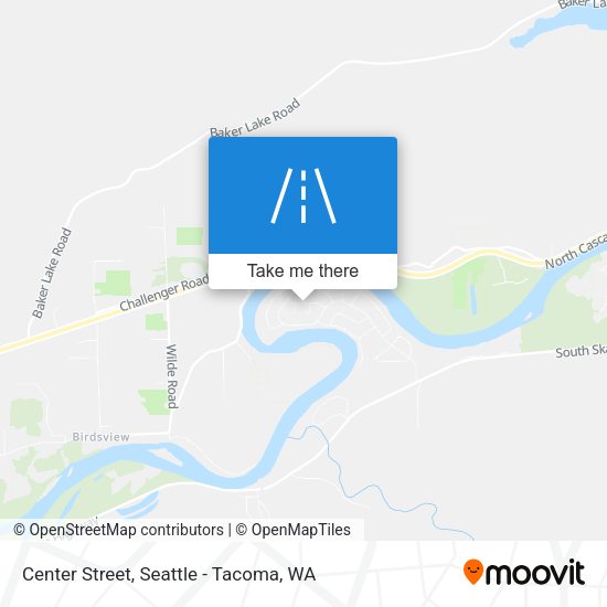 Mapa de Center Street