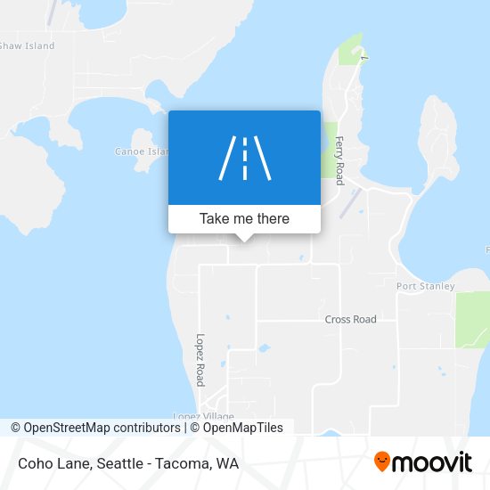 Coho Lane map