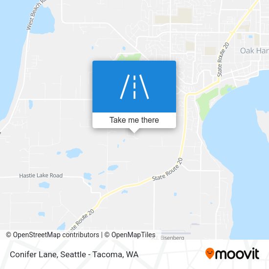 Conifer Lane map