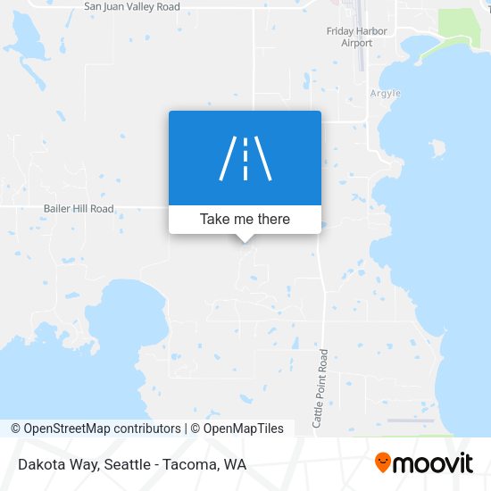 Dakota Way map