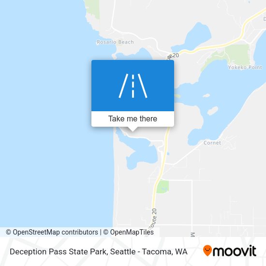 Mapa de Deception Pass State Park