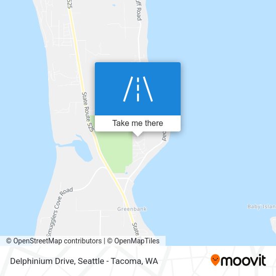 Delphinium Drive map