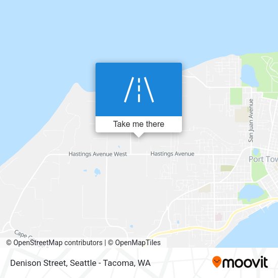 Denison Street map