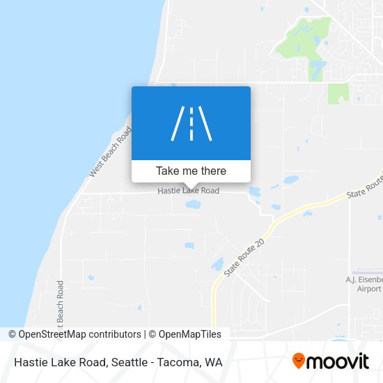 Mapa de Hastie Lake Road