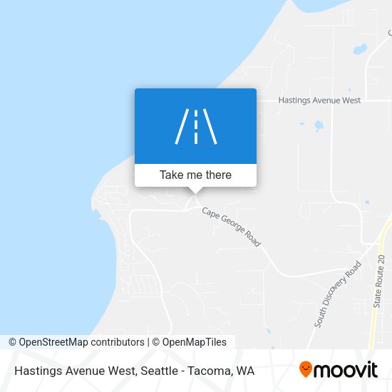 Hastings Avenue West map