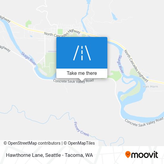 Hawthorne Lane map
