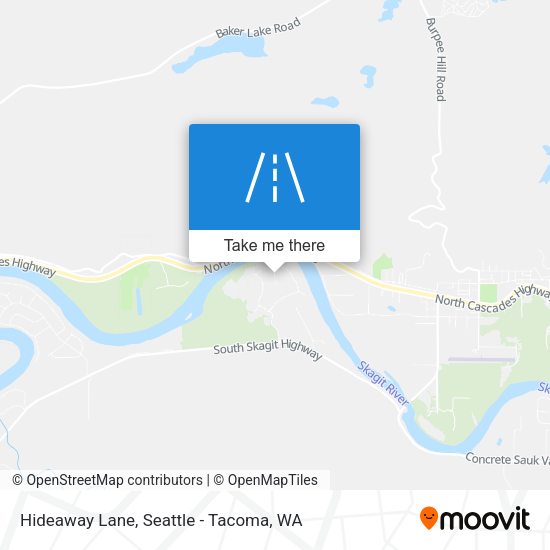 Hideaway Lane map