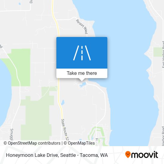 Honeymoon Lake Drive map