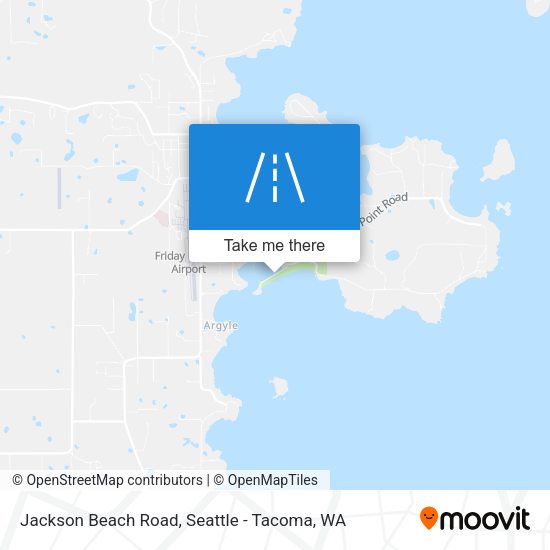 Jackson Beach Road map