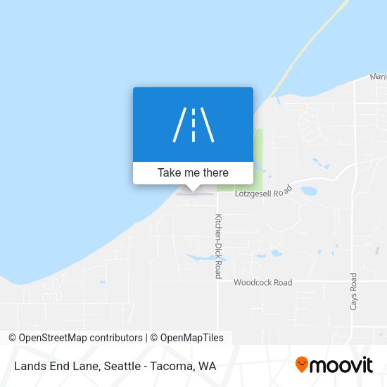 Lands End Lane map