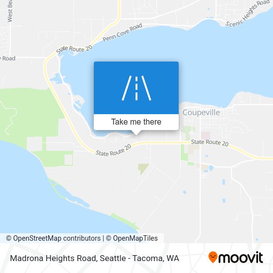 Madrona Heights Road map