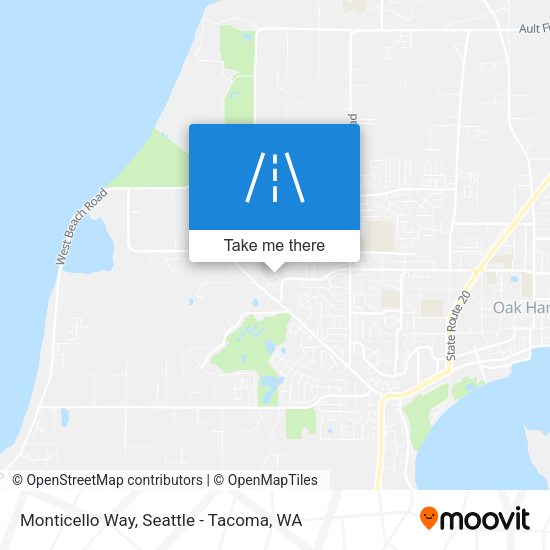Monticello Way map