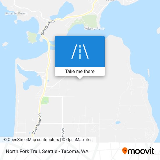 North Fork Trail map