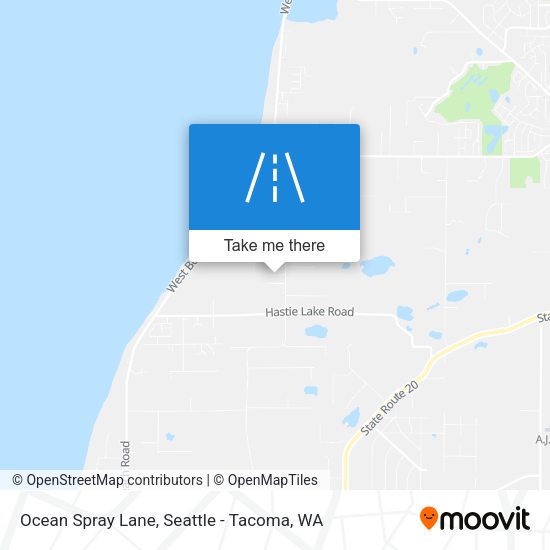 Ocean Spray Lane map