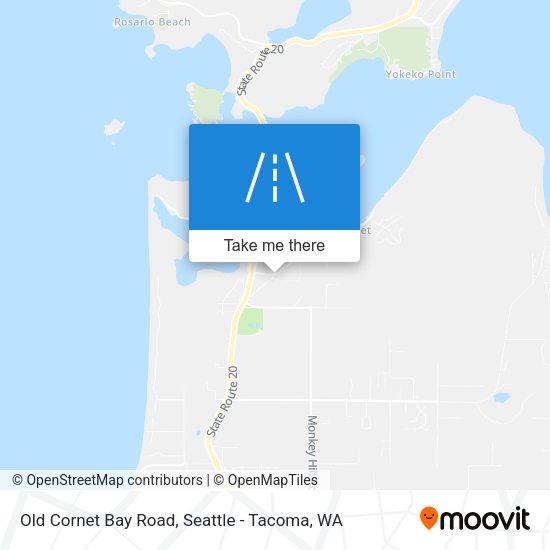 Old Cornet Bay Road map