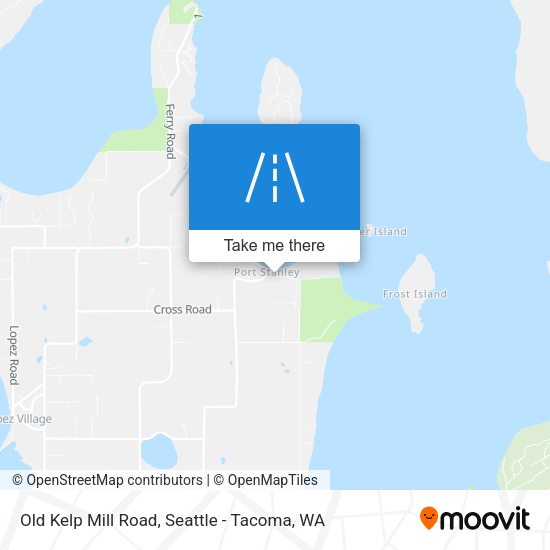 Old Kelp Mill Road map