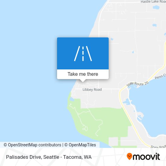 Mapa de Palisades Drive
