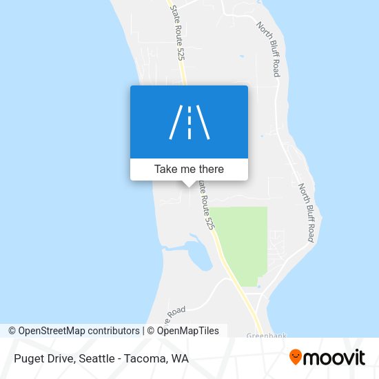 Mapa de Puget Drive
