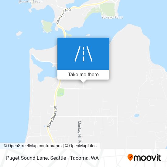 Puget Sound Lane map