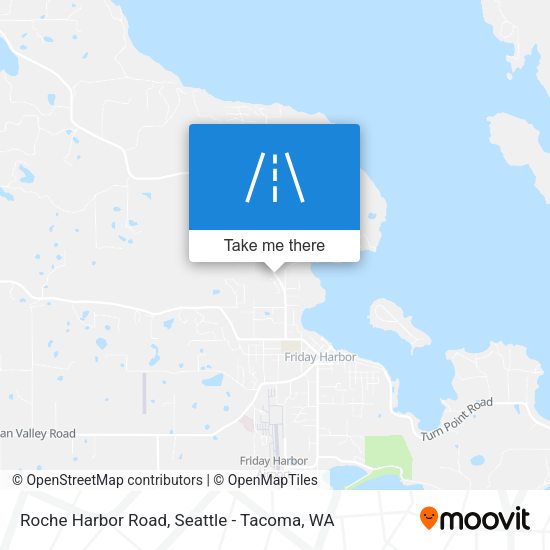 Roche Harbor Road map