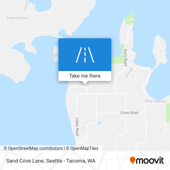 Sand Cove Lane map