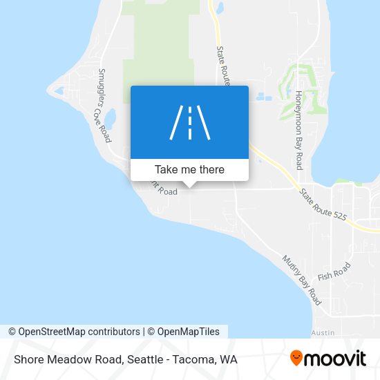 Shore Meadow Road map