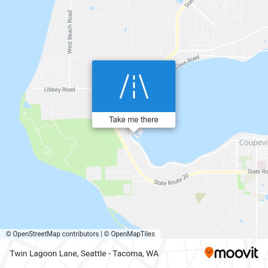 Twin Lagoon Lane map