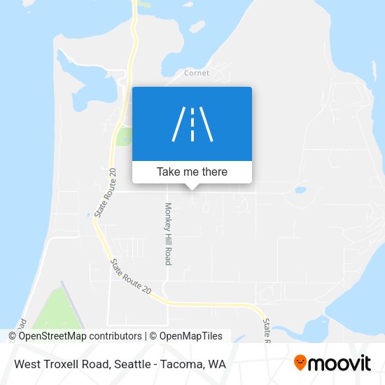 West Troxell Road map