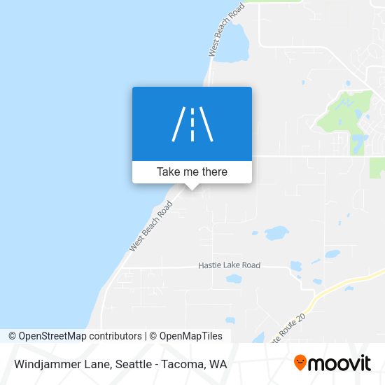 Windjammer Lane map