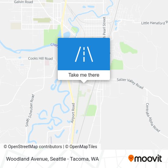 Mapa de Woodland Avenue