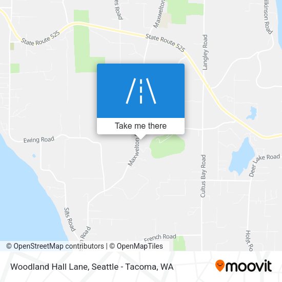Woodland Hall Lane map