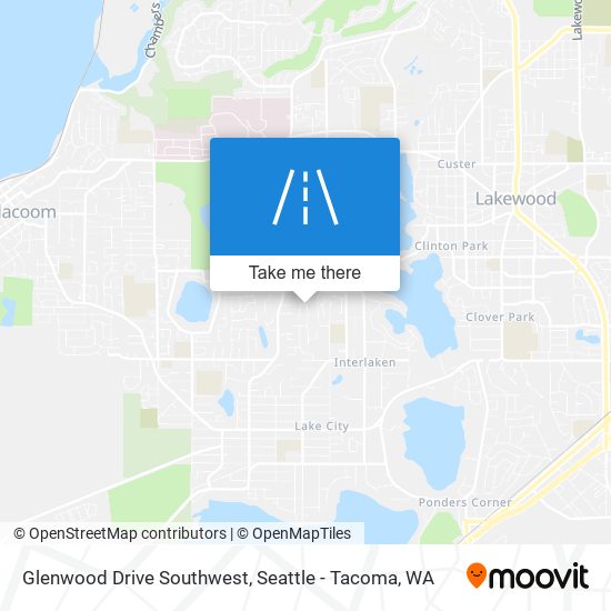 Glenwood Drive Southwest map