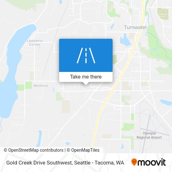 Mapa de Gold Creek Drive Southwest