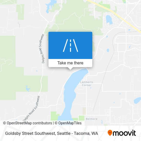 Goldsby Street Southwest map