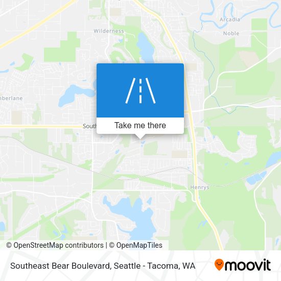 Southeast Bear Boulevard map