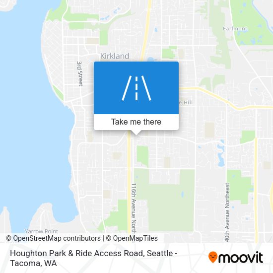 Mapa de Houghton Park & Ride Access Road