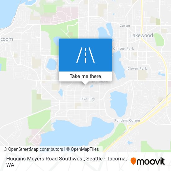 Huggins Meyers Road Southwest map