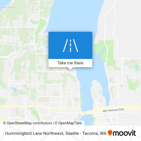 Mapa de Hummingbird Lane Northwest