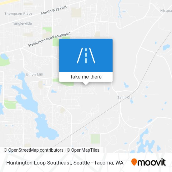 Huntington Loop Southeast map