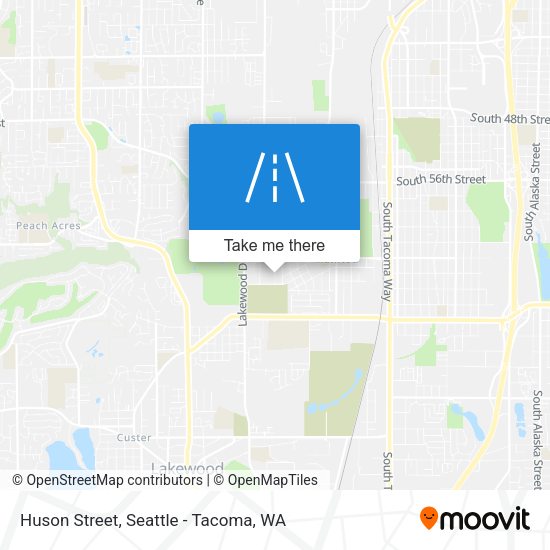 Huson Street map