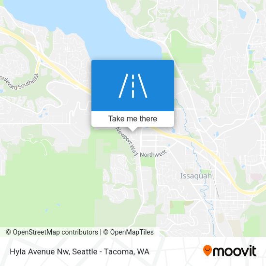 Hyla Avenue Nw map