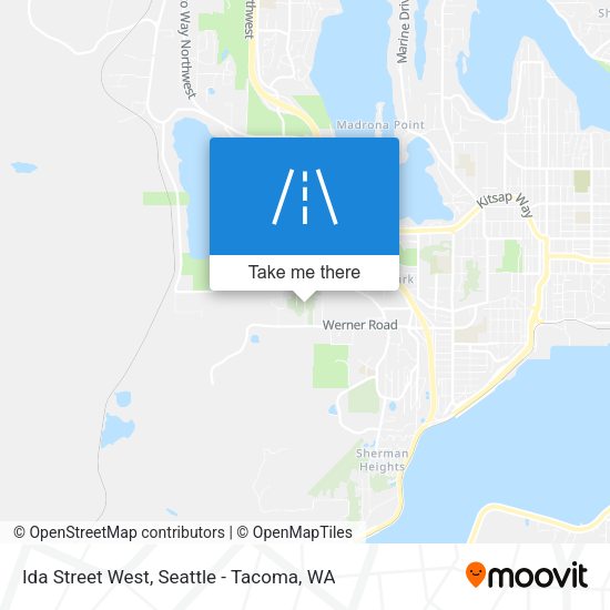 Ida Street West map